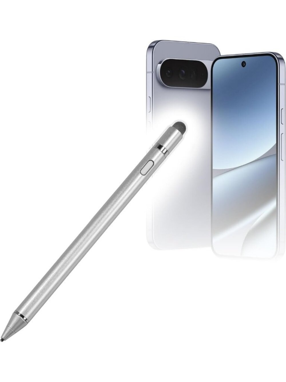 Ultra Fine Tip Electronic Stylus Pen for Google Pixel 10 Pro XL - Metallic
